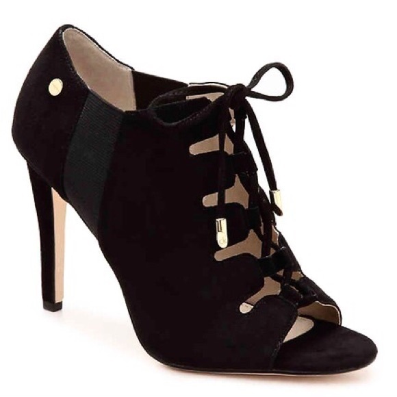Calvin Klein Shoes - Calvin Klein Sensa Black Suede Bootie 7.5